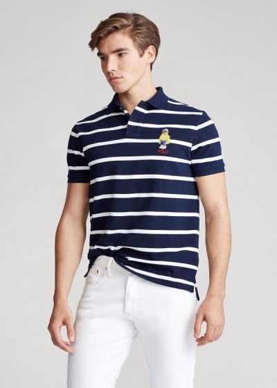 Polo Ralph Lauren Custom Slim CP-93 Bear Polo Herre Danmark (CGNTV5019)